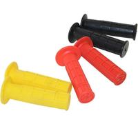 Poignées de guidon en caoutchouc, jeu de 3, 22mm, noir, rouge et jaune pour moto, scooter, cyclomoteur, ATV, quad
