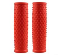 Poignées de guidon en caoutchouc pour trottinettes électriques M365 et Pro, antidérapantes, absorbant les chocs, prise en main confortable, couleur noire, paire de deux unités (rouge)
