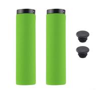 Poignées de guidon en gel de silicone avec verrou en aluminium pour VTT et vélo de route - Bande antidérapante en mousse absorbant les chocs en noir, rouge, bleu, vert (Noir, rouge, bleu, vert)