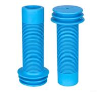 Poignées de guidon en silicone destinées aux trottinettes pour enfants - Convient aux guidons de 22,2 mm de diamètre - Offre une traction constante (bleu)