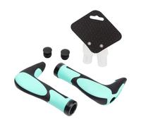 Poignées de guidon en silicone réduisant les vibrations pour VTT, offrant un confort et un contrôle supérieurs (une paire noir-cyan)