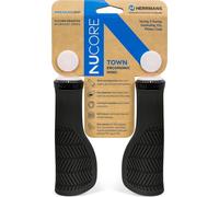 Poignées de guidon Herrmans Nucore Town Wave noir DD48 BL+BR, 130mm, Ø 22mm