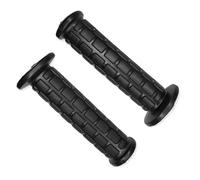 cyclingcolors Poignées de Guidon Moto 130 mm Gauche 7/8" (22 mm) Droite 1" (24 mm) revêtement antidérapant Installation Facile Scooter Moto Cyclo, Noir