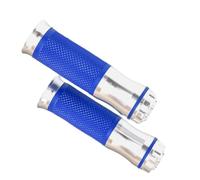 Poignées De Guidon Moto, 2 Pièces, Gauche Et Droite, en Alliage D'aluminium Caoutchouc, Antidérapantes, pour Motocross Montagne(Blue)