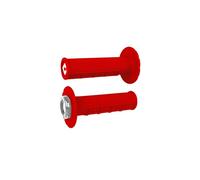 Poignées de guidon Odi ATV v2.1 Lock - On semi - gaufré rouge noir