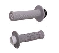 Poignées de guidon Odi Micro-X Lock-On semi-gaufré - gris/argent