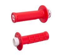 Poignées de guidon Odi Micro-X Lock-On semi-gaufré - rouge/noir