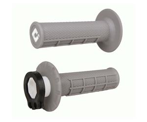 Poignées de guidon Odi Revêtements MX V2 Lock-On semi-gauffré - gris