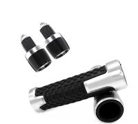 Poignées De Guidon Pour Moto Et Scooter, Extrémités, Bouchon Compatible Avec Cbr 600 954 1000 RR 900RR 250R(Argent)