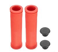 Poignées de guidon pour vélo de route et VTT en caoutchouc avec dimension intérieure de 22,2 mm (rouge)