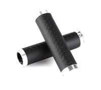 Poignées de Guidon pour vélo de Route et VTT, Surface en Cuir avec poignée verrouillable, Absorbant Les Chocs et antidérapante, pour Une Conduite en Toute sécurité,Noir,Diamètre intérieur 22 mm