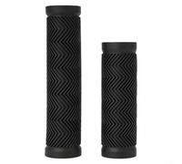 Poignées de guidon pour VTT, scooters et vélos de banlieue en caoutchouc souple avec densité uniforme pour un comportement de préhension prévisible (100 mm)