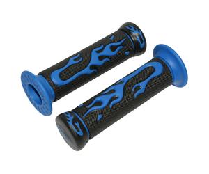 Poignées de guidon Replay SCOOT FLAMING BLEU - CLOSED END PAIRE