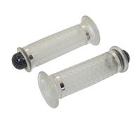 Poignées de guidon Replay SCOOTER - 50 A BOITE DOME TRANSPARENT - CARBONE CLOSED END PAIRE