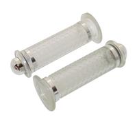 Poignées de guidon Replay SCOOTER - 50 A BOITE DOME TRANSPARENT - CHROME CLOSED END PAIRE