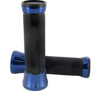 Poignées de guidon STR8 CNC, noir / bleu