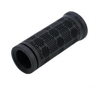 Poignées de guidon torsadées en caoutchouc TPR pour guidon de 22,2 mm de diamètre, prise en main sûre et confortable pour une installation facile, styles longs et courts Noir (75 mm + 75 mm)