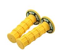 Poignées de guidon universelles for moto, 7/8" 22 24 mm, for Domino Dirt Pit Bike, course, motocross, gel caoutchouc(Yellow)