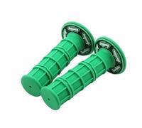 Poignées de guidon universelles for moto, 7/8" 22 24 mm, for Domino Dirt Pit Bike, course, motocross, gel caoutchouc(Green)
