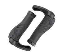 Poignées de Guidon Vtt Ergonomiques Antidérapantes en Corne de Bœuf Noires | Alliage D’aluminium Solide et Tpr, Montage Facile, des Vibrations, une Paire pour Guidon de Vtt