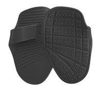 Poignées de gym en silicone avec motif antidérapant pour tractions et haltérophilie pour réduire la friction et absorber les chocs pendant l'entraînement de force (noir)
