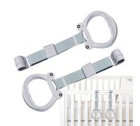 Poignées De Levage pour Bébé - Anneaux De Traction Colorés pour Parc, Poignées D'entraînement Robustes pour Lit Bébé | Aide à La Marche pour Tout-Petits, Poignées Portables pour Parc De Jeu