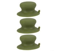 Poignées de maintien en silicone résistant à la chaleur, poignées de rechange légères et puissantes pour couvercle de casserole (vert)