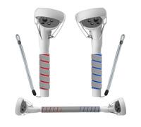 Poignées de maintien pour manette VR Tag, bras longs, compatibles avec les jeux Meta Beat Saber Golf (gris).