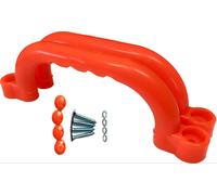 Poignées de maintien - Set de 2 poignées - Poignée pour enfants résistante aux intempéries en plastique pour échafaudages maison à échasses lit surélevé, tour de jeux aire de jeux - Orange