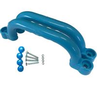 Poignées de maintien - Set de 2 poignées - poignées pour enfants résistantes aux intempéries en plastique pour échafaudages maison à échasses lit surélevé tour de jeux - turquoise