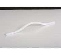 Poignées de meuble Gedotec aluminium blanc | 1 pièce - poignées de porte pliantes meubles à saisir | COURAGEUX | design industriel vintage moderne | Longueur : 240 mm | Poignées d'armoires