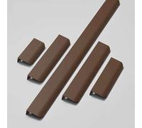 Poignées de Meuble Poignée de Cuisine Invisible Poignée Profil en Aluminium,Poignet Dissimulée,Poignée Porte D'armoire Bouton pour Tiroir Placard Meuble Tirer,1 Pièces,Marron (Longueur:120mm)