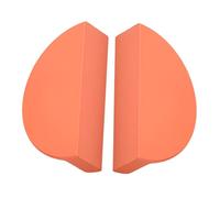 Poignées de Meubles en Alliage d'aluminium, poignées de tiroir, poignées de Placard, Bouton de Porte, poignée de Cuisine dissimulée avec Bord pour Les Doigts, Lot de 2 (Orange, Grande Taille