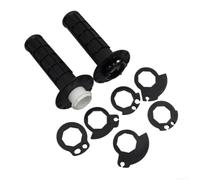 Poignées de moto 22 mm avec système de verrouillage à came antidérapant pour scooter, VTT, quad cruiser, style rétro, gris (noir)