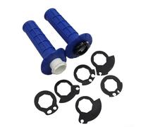 Poignées de moto de 22 mm avec système de verrouillage à came pour un ajustement sûr et un contrôle confortable sur le guidon (bleu)