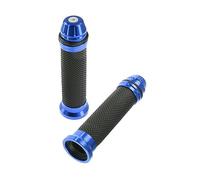 Poignées de moto en caoutchouc for pédales, poignées guidon scooter, modifiées, poignée réglage des gaz, 1 paire(Blue)