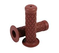 Poignées De Moto en Caoutchouc Souple Guidon Universelles Poignées pour Moto Bicyclette 22mm 7/8inch (Marron)