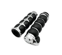 Poignées De Moto Pour Yamaha Road Star 1999-2006 V Star 1100/650 Classic/Custom 1998-2006 contrepoids(Argent)