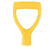 Poignées de Pelle Type D 32mm ID, en Plastique, Installation Rapide, poignée de Pelle à Neige pour Creuser, Outil de ratissage (Jaune)