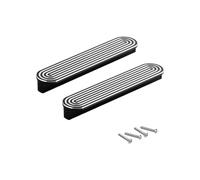 Poignées de placard de cuisine 2 pièces avec bouton de construction en aluminium de conception ergonomique pour une prise en main douce et une utilisation prolongée
