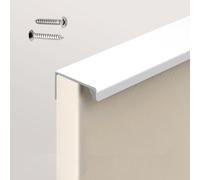 Poignées de Placard de Cuisine dissimulées, poignées de Meubles en Aluminium, poignées d'armoire Invisibles, poignées de tiroir, poignées de Porte d'armoire, 1 pièce (Blanc, Longueur 80 mm)