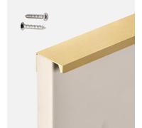 Poignées de Placard de Cuisine dissimulées, poignées de Meubles en Aluminium, poignées de Placard Invisibles, poignées de tiroir, poignées de Porte d'armoire, 1 pièce (doré, Longueur 800 mm)