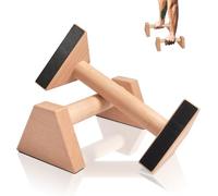 Poignées de pompes - 2 barres push up en bois - Poignées parallèles pour les articulations - Équipement de gymnastique - Équipement de fitness pour la maison et les pompes