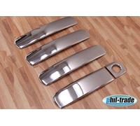 Poignées de Porte Chromées Inox Éblouissement pour Audi A3 8P, A4 B6 B7, A6 C5