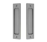 Poignées de porte contemporaines en alliage de zinc pour panneau plat durable pour porte d'armoire, poignées de porte carrées améliorées pour intérieurs