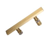 Poignées De Porte De Douche, Poignée De Porte Coulissante 145 mm Trou À Trou, Poignée De Porte De Rampe En Acier Inoxydable,Quincaillerie De Poignée De Barre, For Baignoire, Toilettes(Gold)