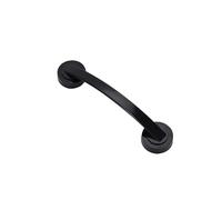 Poignées de Porte de Douche Poignée de porte intérieure à ventouse for réfrigérateur, armoire, tiroir, salle de bain, barre d'appui de sécurité, porte coulissante en verre sans perforation(Black-XL)