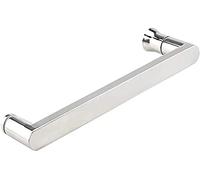Poignées de porte de douche tendance - Poignée de porte en T - Ensemble de matériel de rechange | Boutons de porte de salle de bain pour portes intérieures en verre | Barre porte-serviettes chromée