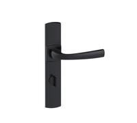 Poignées de porte design Muze - entraxe 195 mm - noir mat Onyx - condamnation sans voyant VACHETTE