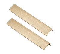 Poignées de porte dissimulées, poignées bouton invisible en alliage d'aluminium for armoire cuisine placard tiroir d'armoire or brossé 2 pièces(Hole distance 128mm)